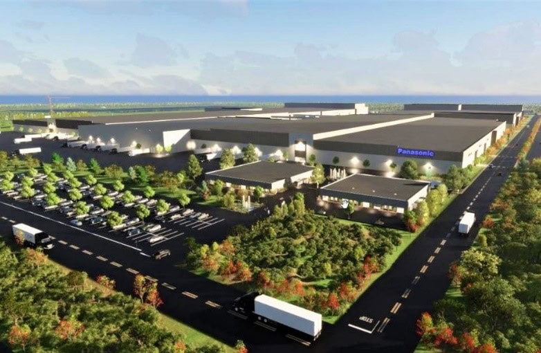 Proposed rendering of the Panasonic Energy Plant in De Soto, KS