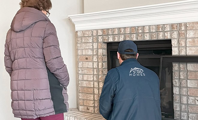 Arise Homes Fireplace Orientation Homeowner Walkthrough